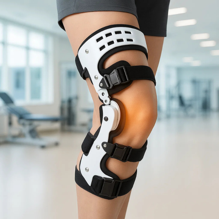 Ontlastingskniebrace Van KneeCare Pro Voor Mediale En Laterale Ondersteuning