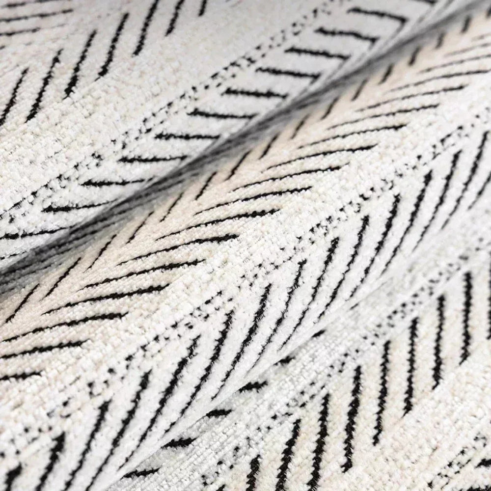 Aurivelle Haringbone Scallop Edge Sofa Cover