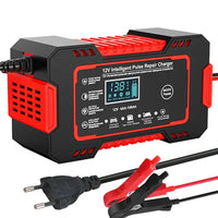 Skanto | 12V 6A Slimme Auto Acculader | Puls Reparatie, LCD Scherm & Snelladen voor AGM, Gel & Loodzuuraccu's