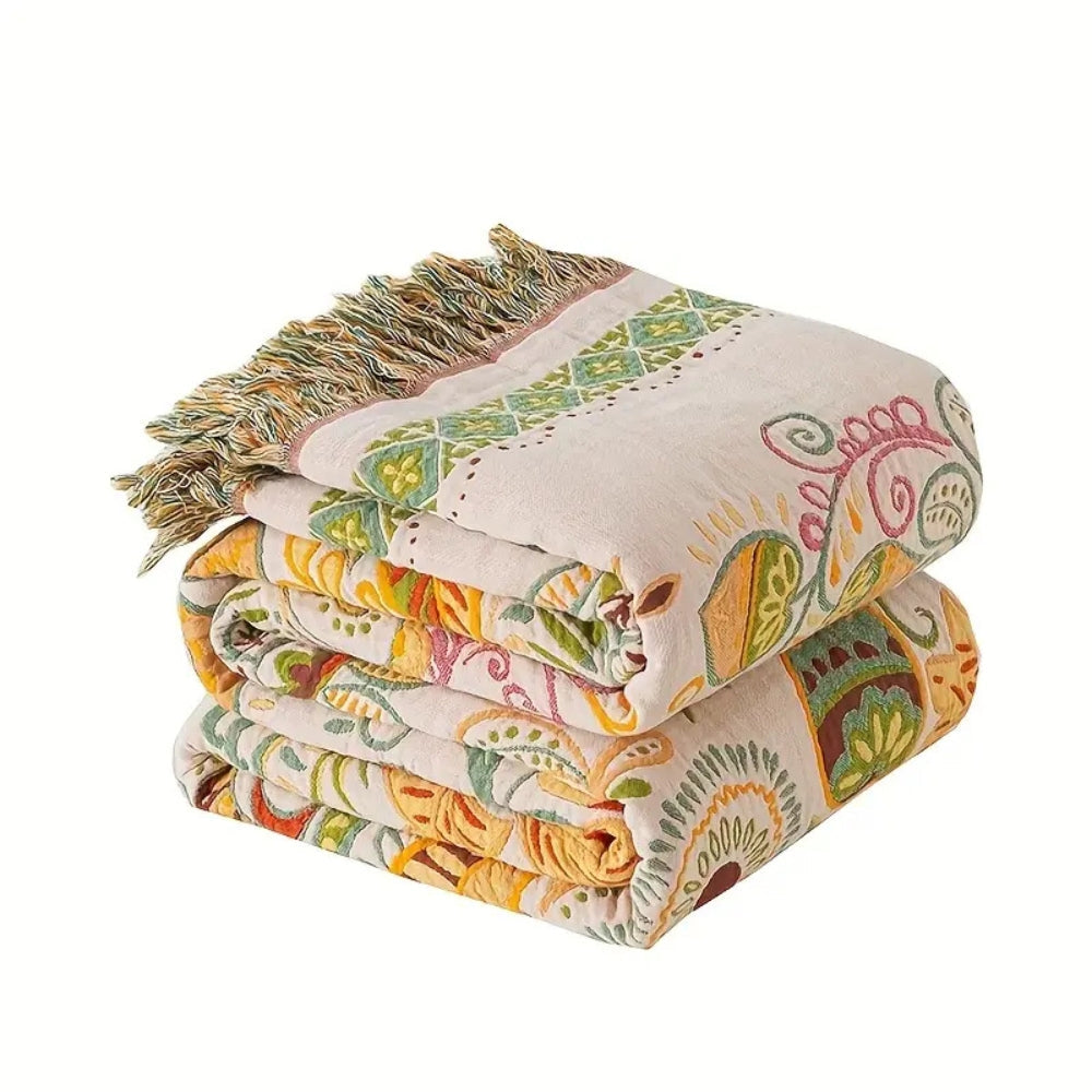 Herfstblad Boho Omkeerbare Deken