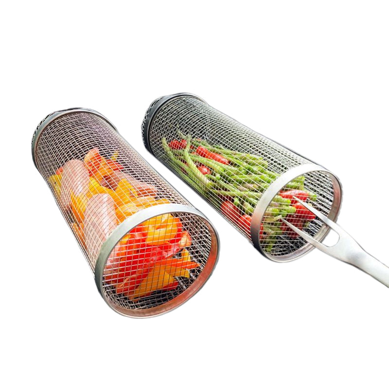 BBQ Grillmand | 360° Draaiend | Gelijke Hitte | RVS Ontwerp | GrillMaster