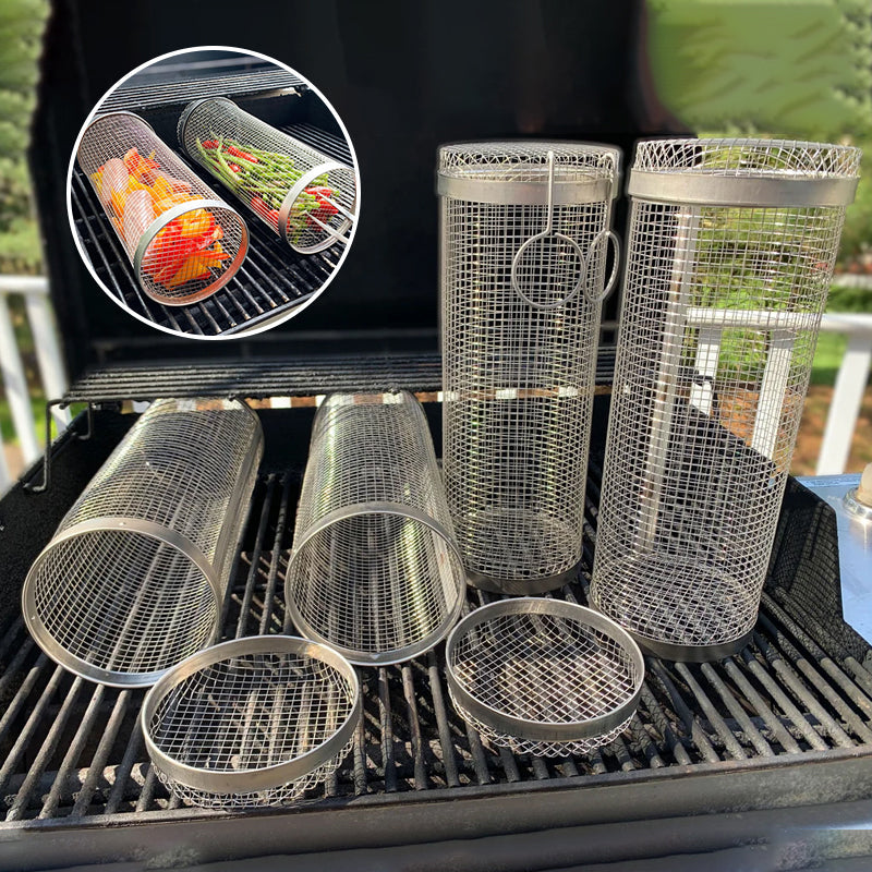 BBQ Grillmand | 360° Draaiend | Gelijke Hitte | RVS Ontwerp | GrillMaster