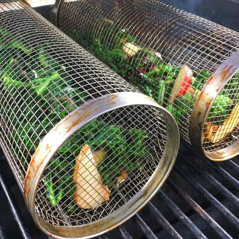 BBQ Grillmand | 360° Draaiend | Gelijke Hitte | RVS Ontwerp | GrillMaster