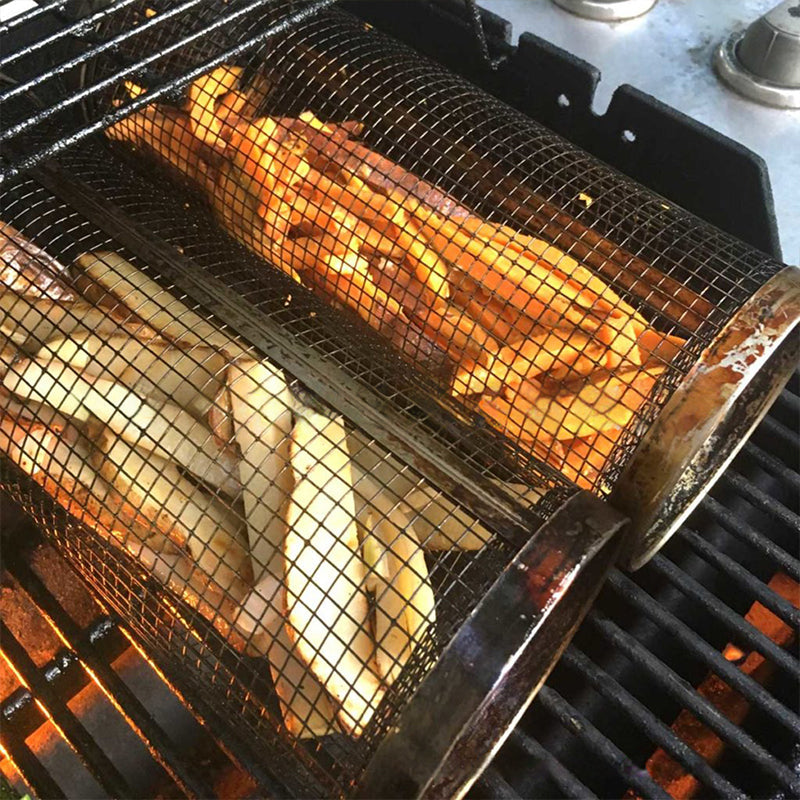 BBQ Grillmand | 360° Draaiend | Gelijke Hitte | RVS Ontwerp | GrillMaster