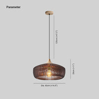 Domi Noordse Japanse Hanglamp Hout Slaapkamer/Woonkamer