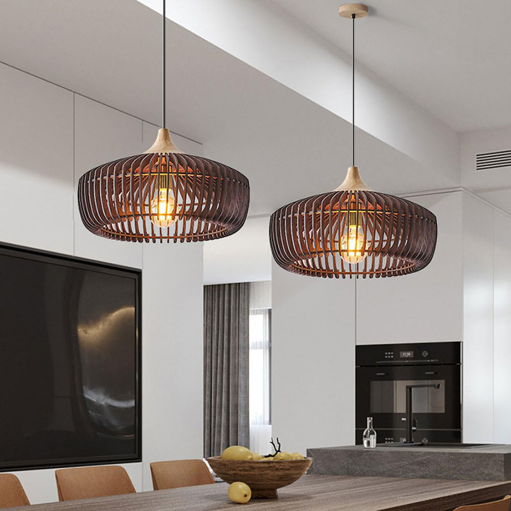 Domi Noordse Japanse Hanglamp Hout Slaapkamer/Woonkamer