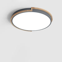 Nordic LED-Plafondlamp met Houten Frame
