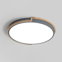 Nordic LED-Plafondlamp met Houten Frame