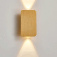 Noordse Minimalistische Glazen Rectangulaire LED Wandlamp 2-licht