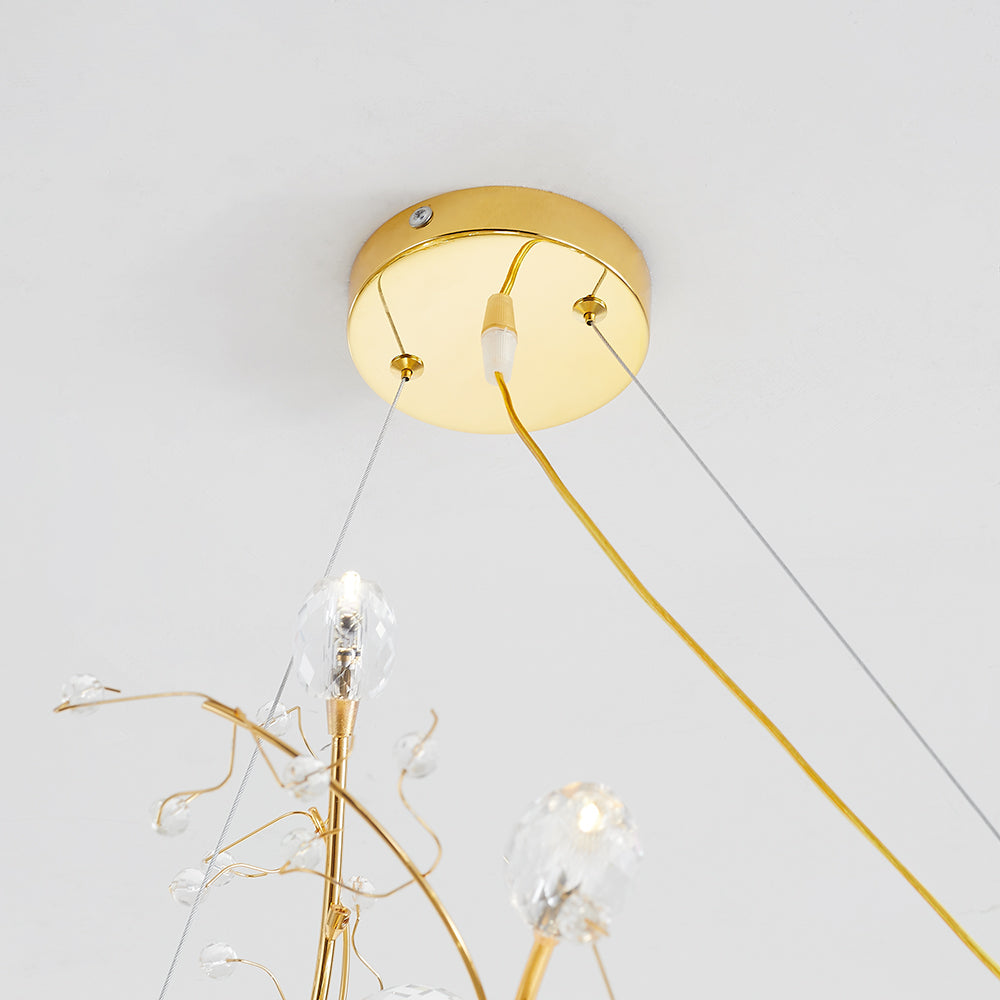 Olivia Kunst Hanglamp Kristal Woonkamer Slaapkamer