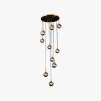 Valentina Moderne Spiraal Ballen Glas Trap Chandelier