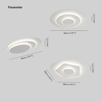 Arisha   Plafondlamp Modern Rond LED Wit Woon/Slaapkamer D50CM