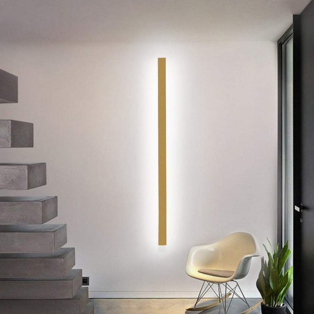 Gravo Minimalistische Lineaire Metalen/Wandlamp, Goud/Zwart/Wit