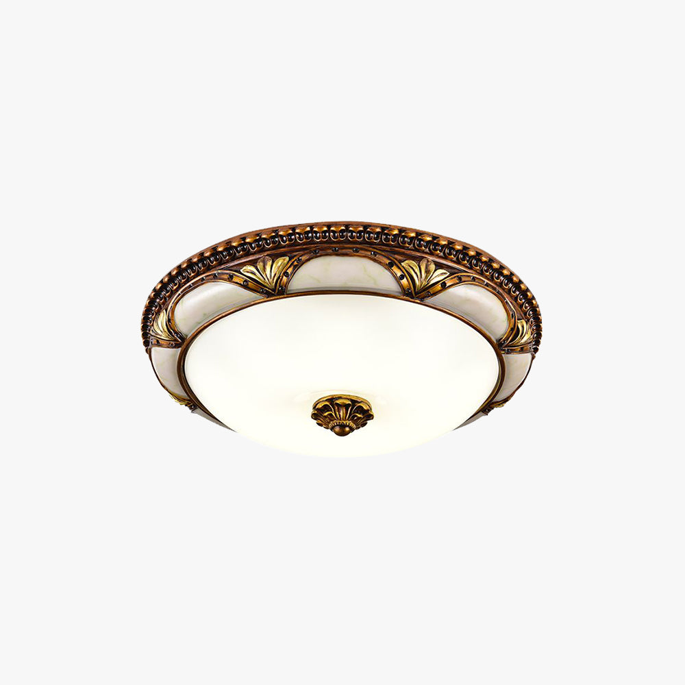 Epoch Floral Retro Antiek Messing Plafondlamp