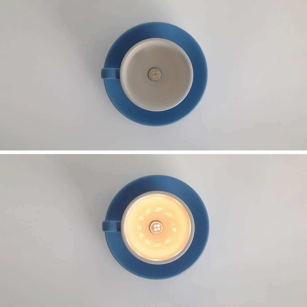 Aria Moderne Koffiekoppen Keramische Flush Plafondverlichting
