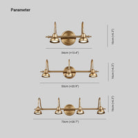 Tiffany Vintage Ronde Boog Wandlamp, Goud, Slaapkamer