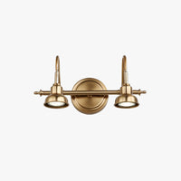 Tiffany Vintage Ronde Boog Wandlamp, Goud, Slaapkamer