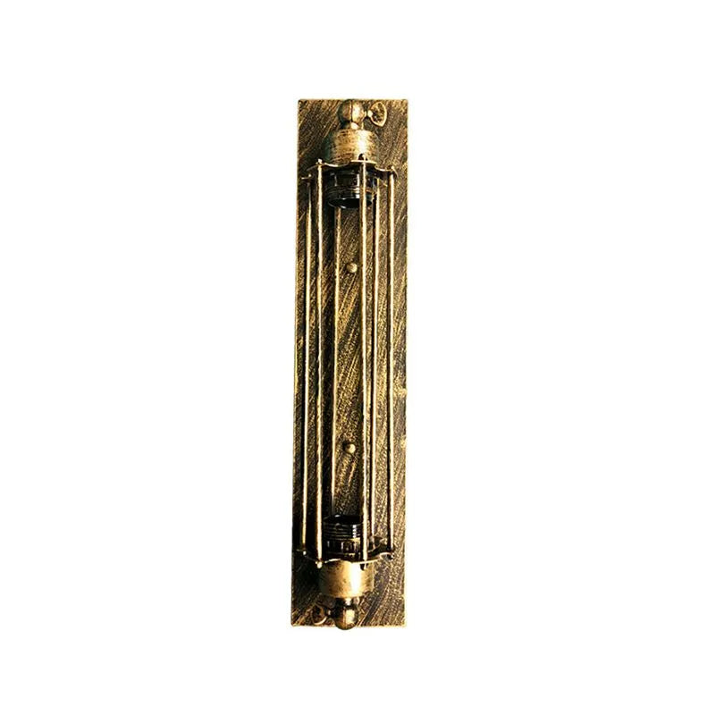 Tronel Vintage Cilinder Metalen Wandlamp, Zwart/Rood/Zilver/Goud