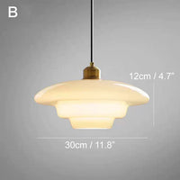 Hanglamp van Mat Wit Glas