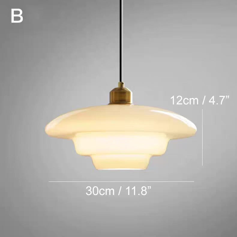 Hanglamp van Mat Wit Glas