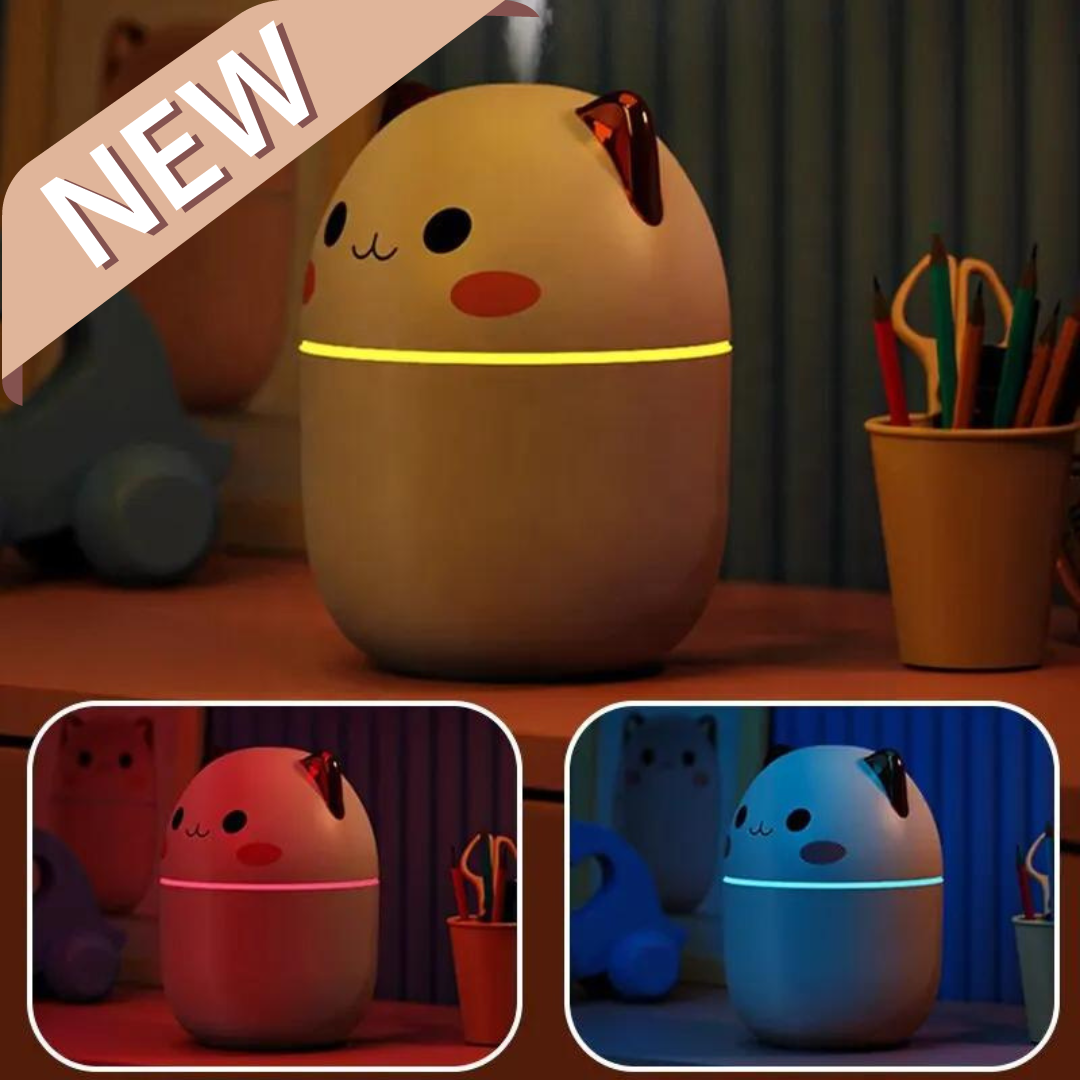 MistKitty | Schattige Kitty luchtbevochtiger met nachtlampje