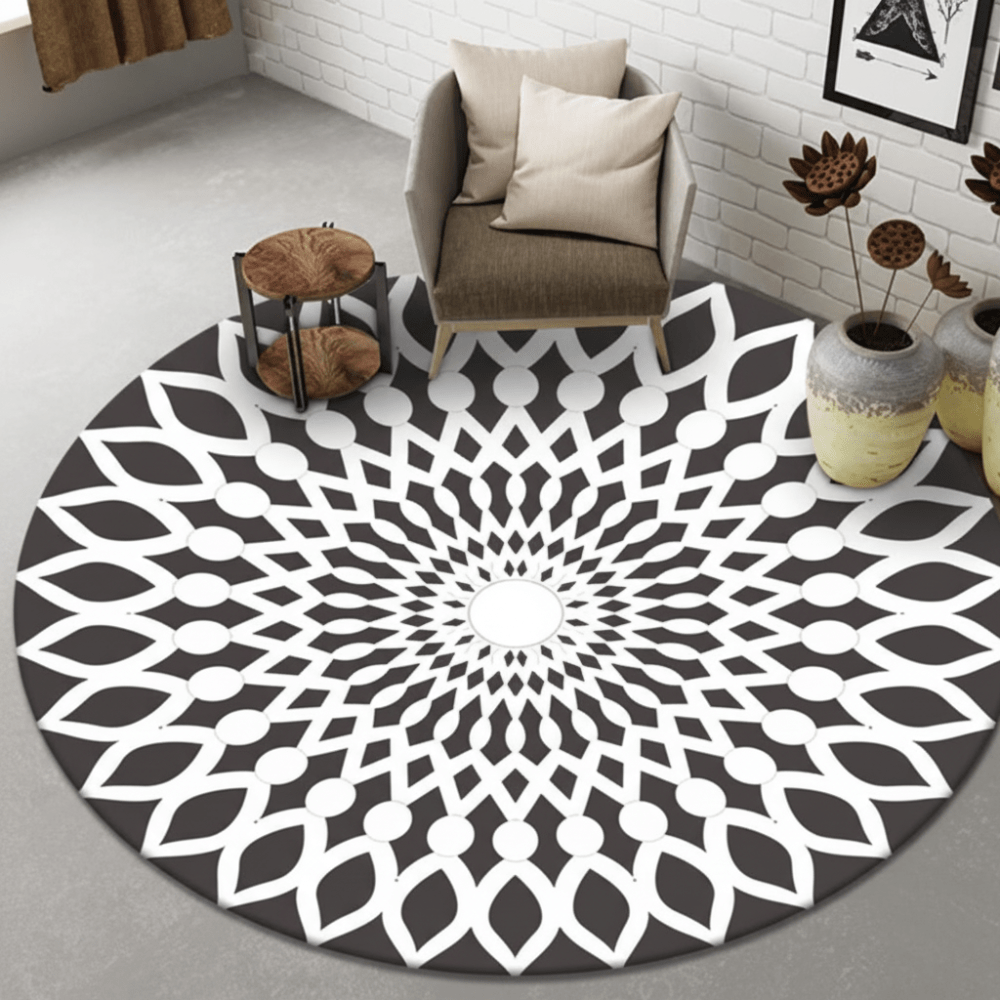 Veilige Speelmat voor Baby's en Kinderen met Mandala Zon Design