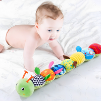 Zacht Stoffen Muzikaal Sensorisch Speelgoed Rups voor Baby's