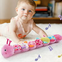 Zacht Stoffen Muzikaal Sensorisch Speelgoed Rups voor Baby's