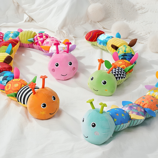 Zacht Stoffen Muzikaal Sensorisch Speelgoed Rups voor Baby's