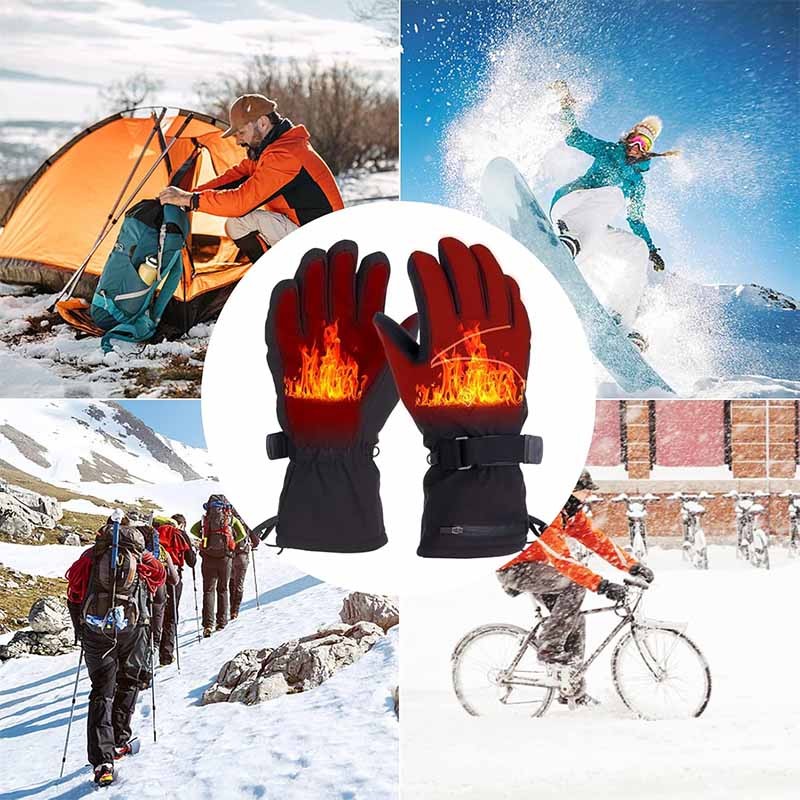 Batterij-aangedreven verwarmde handschoenen – verstelbare warmte voor wintergebruik