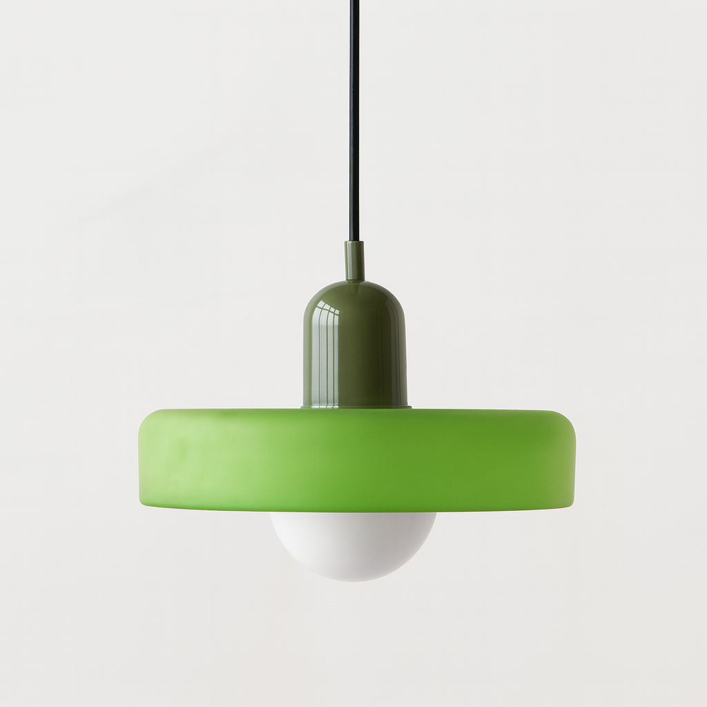 Bauhaus Gekleurde Glazen Hanglamp