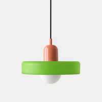 Bauhaus Gekleurde Glazen Hanglamp