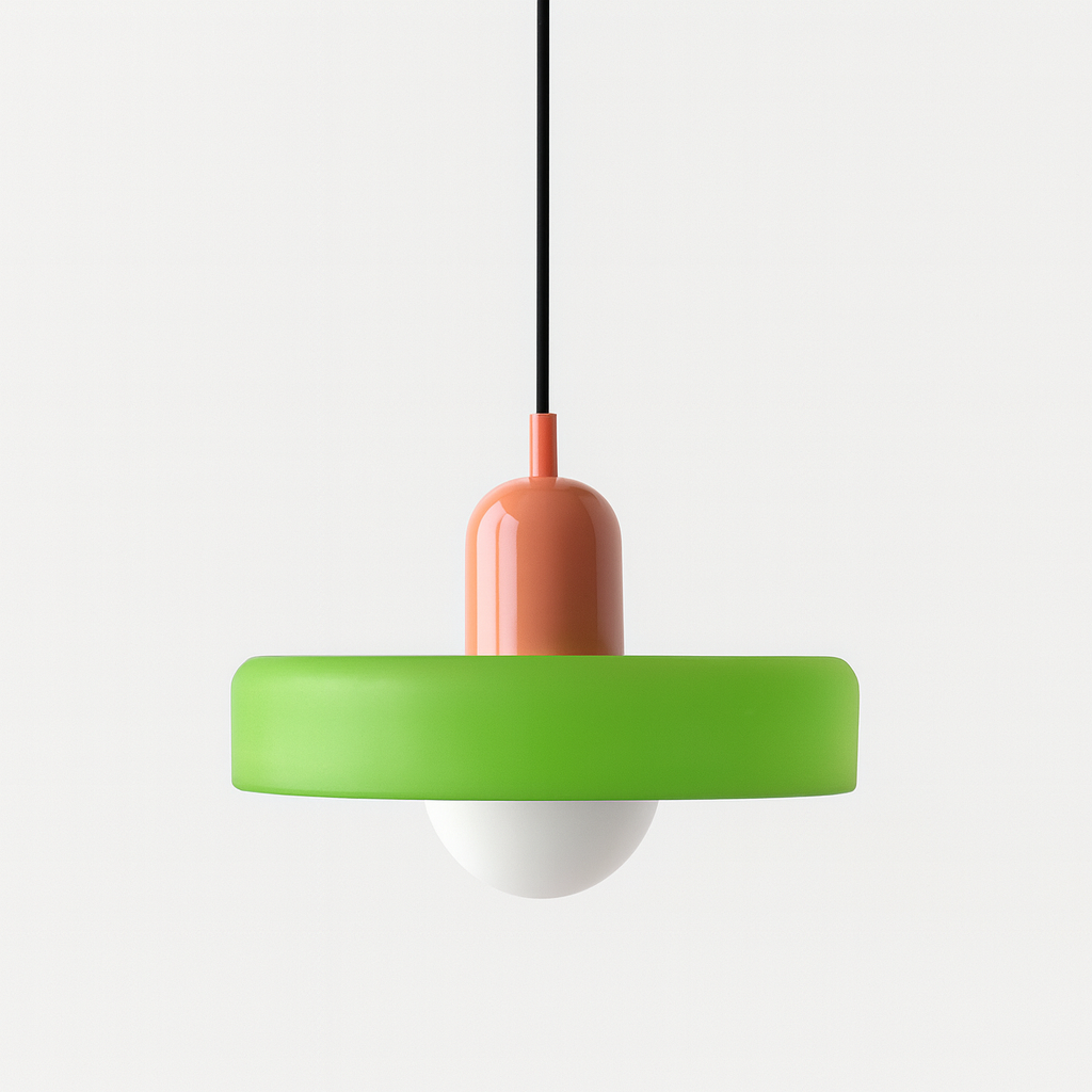 Bauhaus Gekleurde Glazen Hanglamp