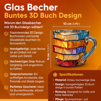 Beker | 3D Boek Design Mok | Handgemaakt & Kleurrijk | Voor Koffie & Thee | BookLume