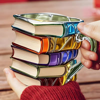 Beker | 3D Boek Design Mok | Handgemaakt & Kleurrijk | Voor Koffie & Thee | BookLume