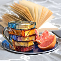 Beker | 3D Boek Design Mok | Handgemaakt & Kleurrijk | Voor Koffie & Thee | BookLume