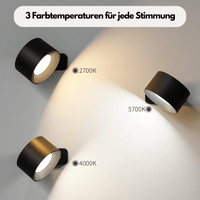 Draadloze Wandlamp – 360° Verstelbare en Oplaadbare LED-verlichting (USB)