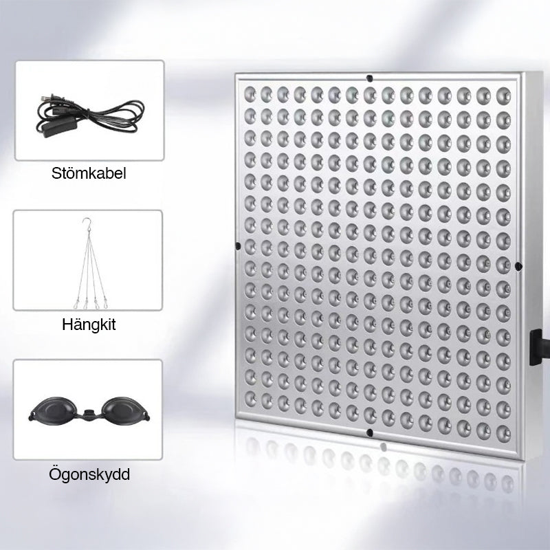 Roodlichttherapie paneel met infrarood licht voor het lichaam