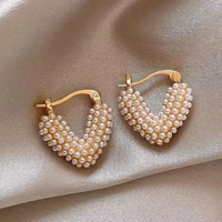 Elegante Hartvormige Oorbellen