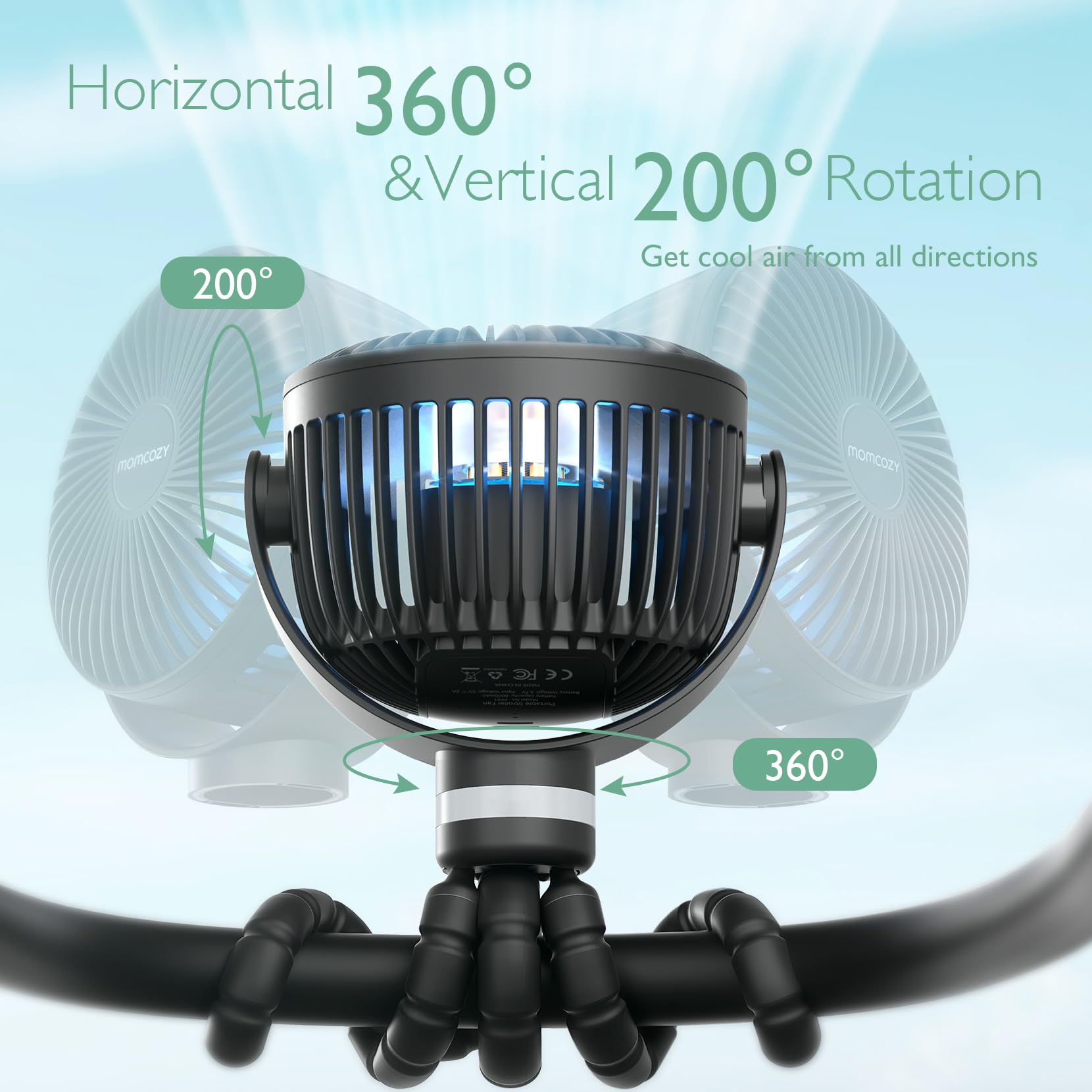 USB Oplaadbare Handventilator voor Reizen