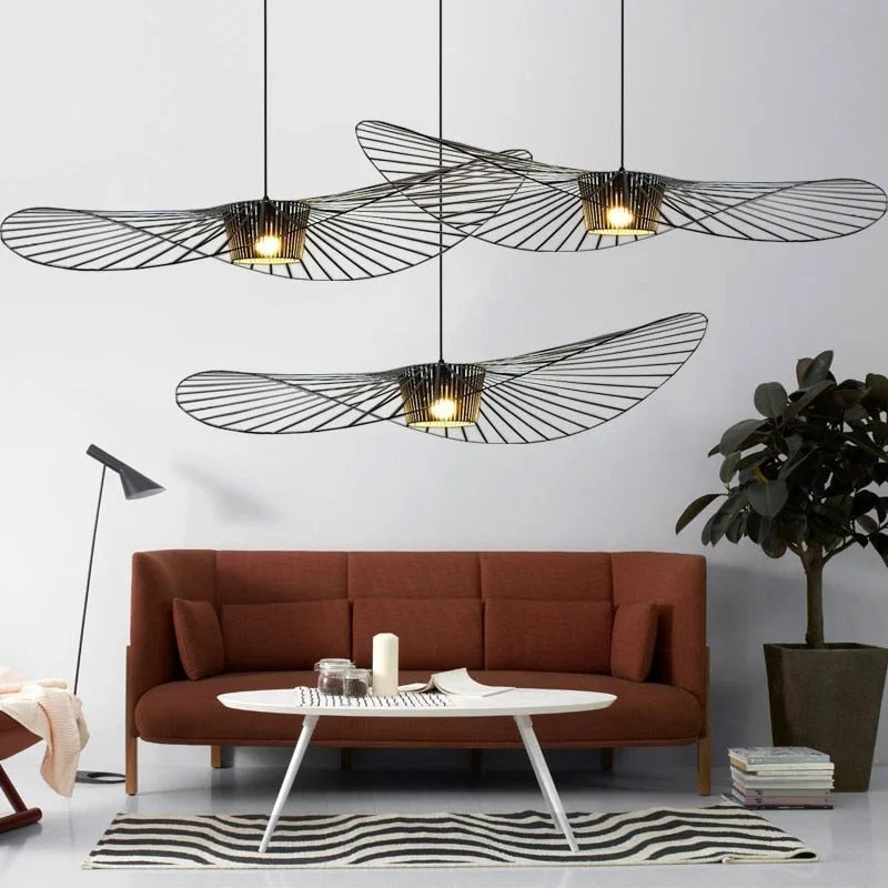 Zwarte Hanglamp in Hoedvorm – Moderne Elegant