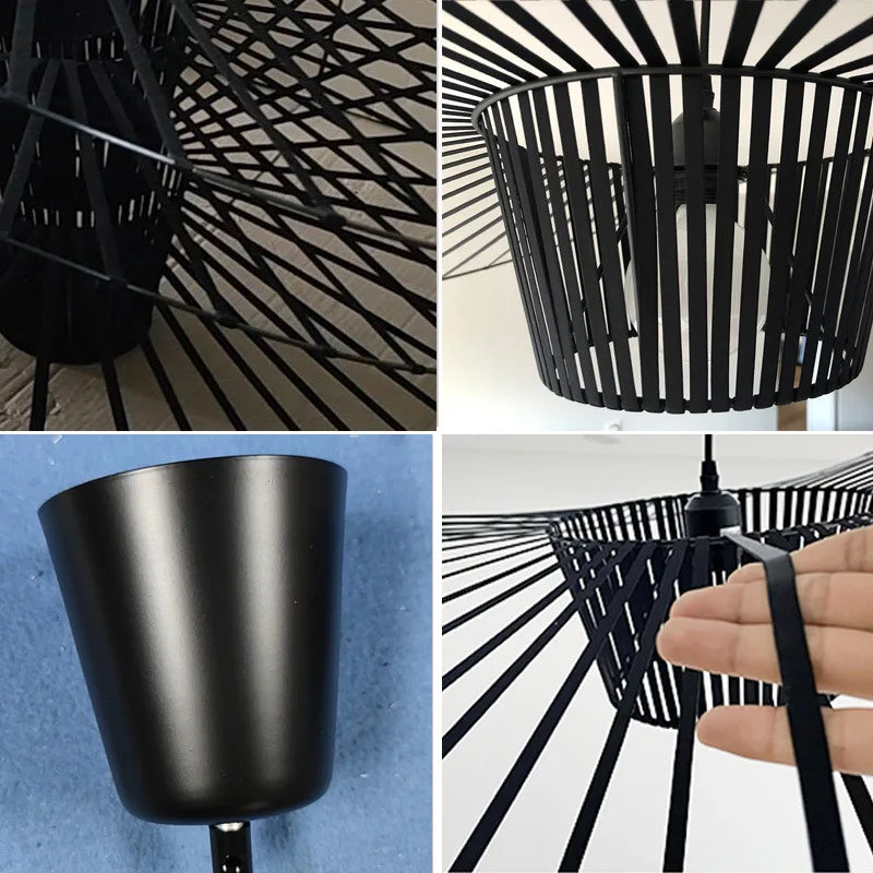 Zwarte Hanglamp in Hoedvorm – Moderne Elegant