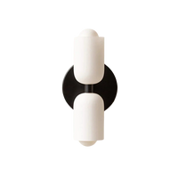 Elegant Crème Acryl Metaal Basis Minimalistische Wandlamp