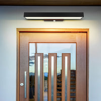 Moderne LED Wandlamp met Bewegingssensor en Zwarte Behuizing