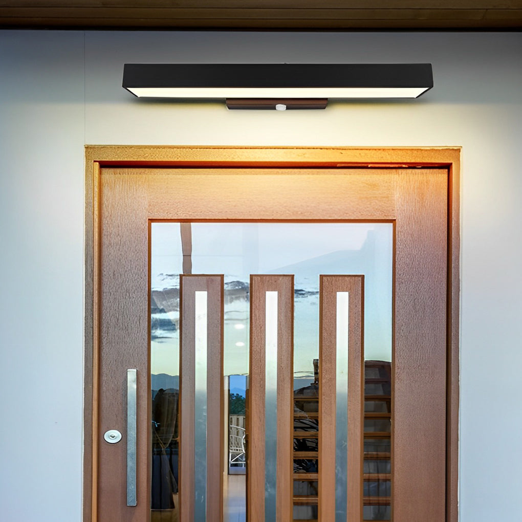 Moderne LED Wandlamp met Bewegingssensor en Zwarte Behuizing
