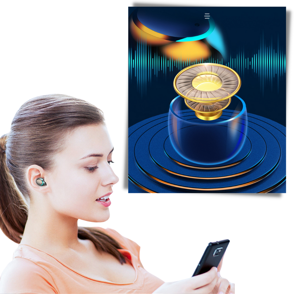 Draadloze oordopjes | Sound Sphere biedt high-fidelity geluid en een naadloze luisterervaring met aanraakbediening en een krachtige oplader.