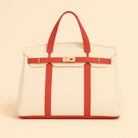 Premium canvas shopper met versterkte stalen details
