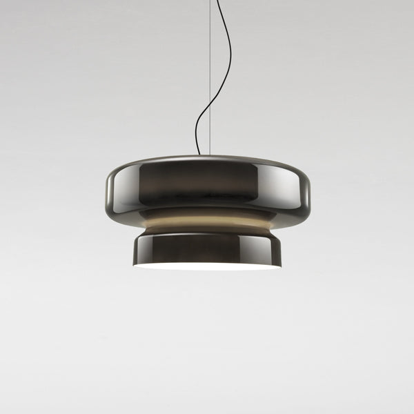 Unieke hanglamp van handgeblazen glas