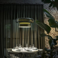 Unieke hanglamp van handgeblazen glas