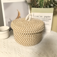 Mirellia – Ronde Boho Opbergmand Met Deksel